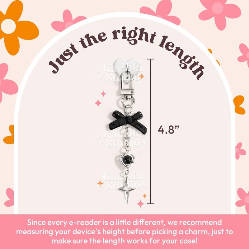 Kaciola Charm Chains for Kindle, Cute Phone Charm Chains Bracelets Accessories for Readers Booklovers Women Men, Charms Compatible for E-Reader/Phone/Paper White (D01-D05) - Image 5